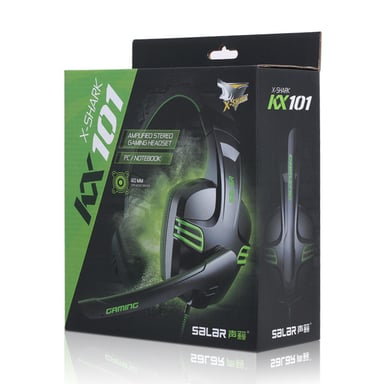 Casque Gamers avec Micro pour Mac et PC Smartphone Son Universel Reglage Jack Jeux Video (VERT)