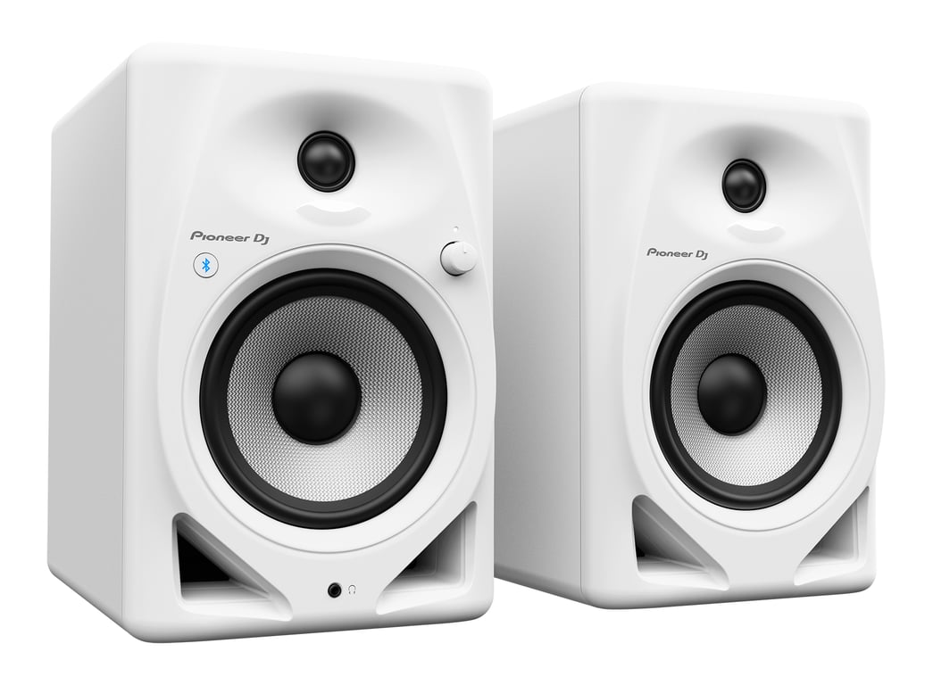 Paire d'enceintes de monitoring Pioneer DJ DM 50D BT W Bluetooth Bass Reflex 2x25W Mode DJ ou Production