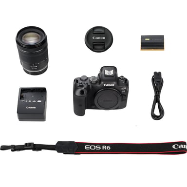 Canon EOS R6 + RF 24-105mm F4-7.1 IS STM MILC 20,1 MP CMOS 5472 x 3648 Pixeles Negro