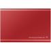SSD EXT SAMSUNG T7 1TO rojo metálico USB 3.2 Gen 2 MU-PC1T0R/WW