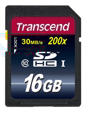 Memoria flash Transcend TS16GSDHC10 16GB SDHC NAND Classe 10