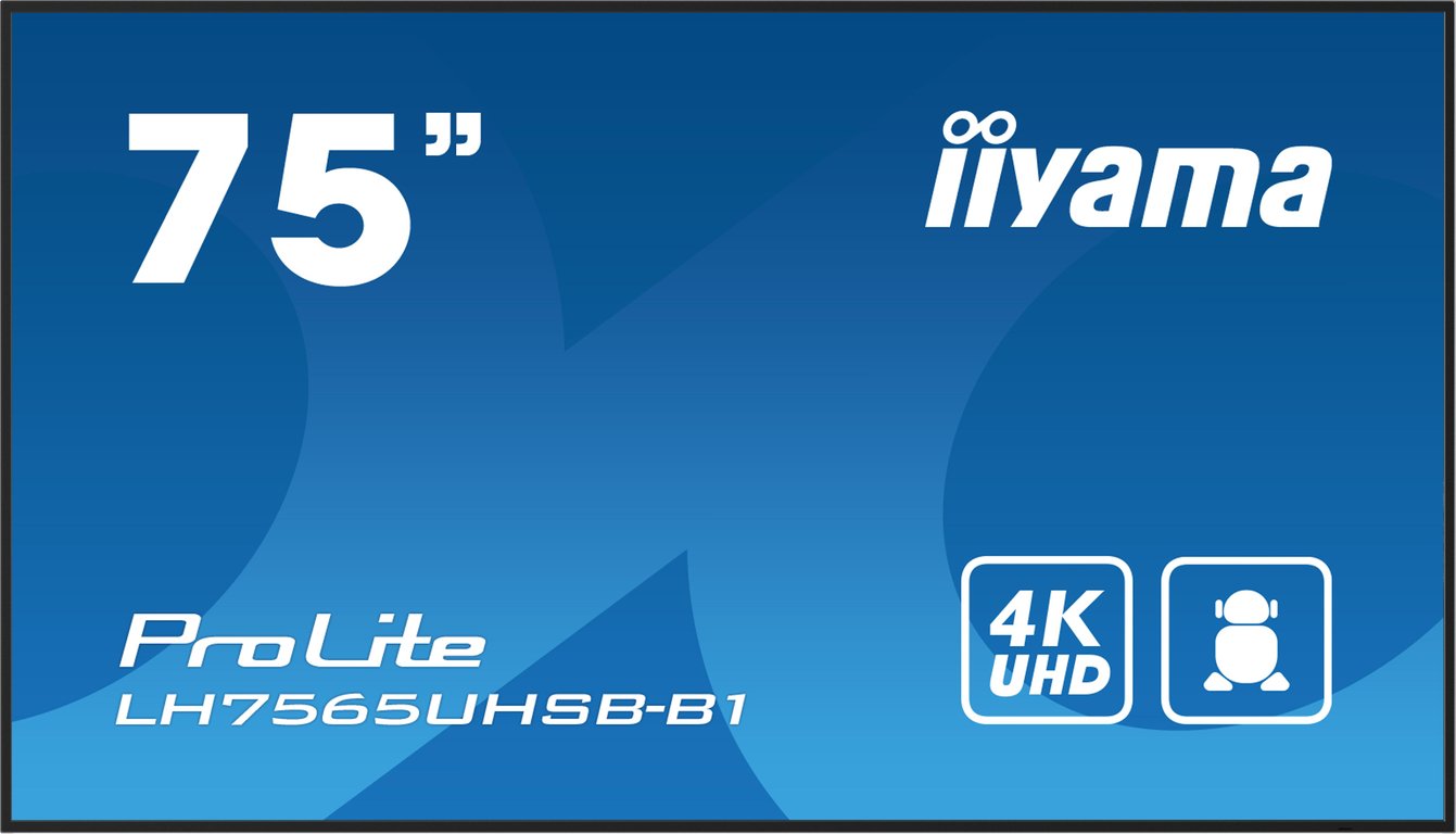 Écran IIYAMA 75' 4K UHD Dalle IPS 8ms 800cdm² HDMIDisplayPortUSB - vue 5