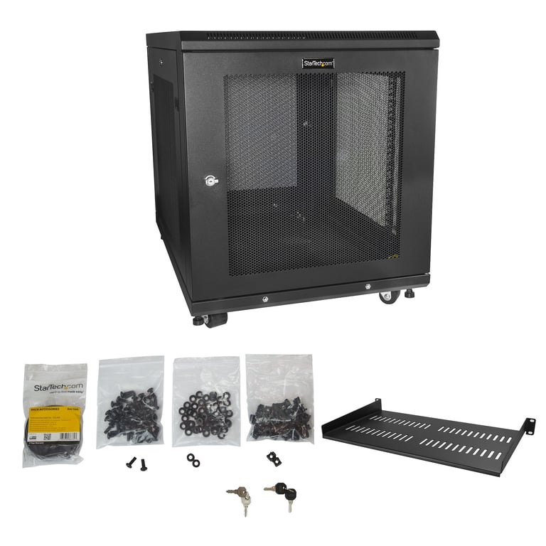 StarTech.com Armoire serveur 12U à 4 montants RK1233BKM - vue 4