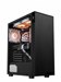 LUSORIS PRISM Boîtier PC Mini-Tour PRISM Format Compact 330×192×435 mm, Aluminium Noir, PSU 500 W 80 Plus, USB 3.0