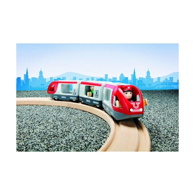 Brio 33505 Train de Voyageurs - Ensemble de Train en Bois pour Enfants - Neuf