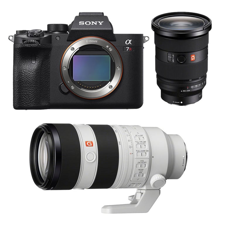 SONY ALPHA 7R IV + FE 24 70 f2.8 GM II + FE 70 200mm f2.8 GM II Garanti