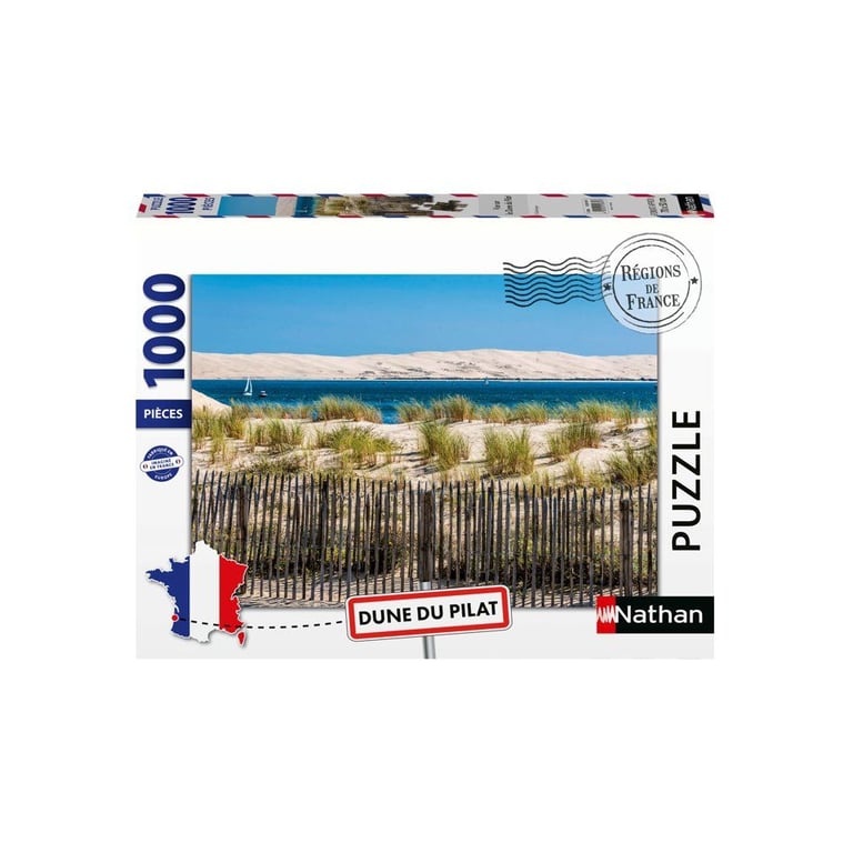 Puzzle 1000 pièces : Vue sur la Dune du Pilat Collection Régions de France Ravensburger Nathan - vue 3
