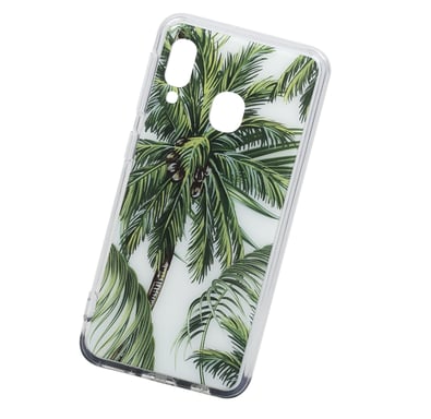 Custodia ibrida per Galaxy A20e Palm Trees ultra sottile e resistente