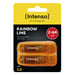 Intenso Rainbow Line 64GB Orange 2er unidad flash USB USB tipo A 2.0 Naranja