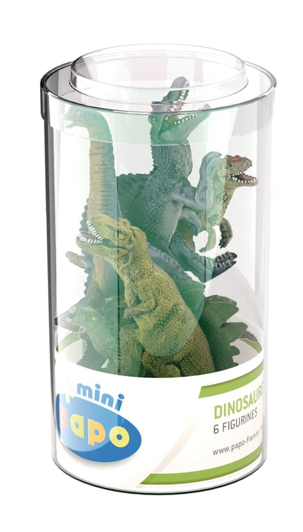 Papo Mini PLUS Dinosaures Lot 2 Tube 6 pcs Neuf - vue 1