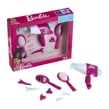 Set da parrucchiere - KLEIN - 5790 - Barbie - Con asciugacapelli elettronico - Da 3 anni
