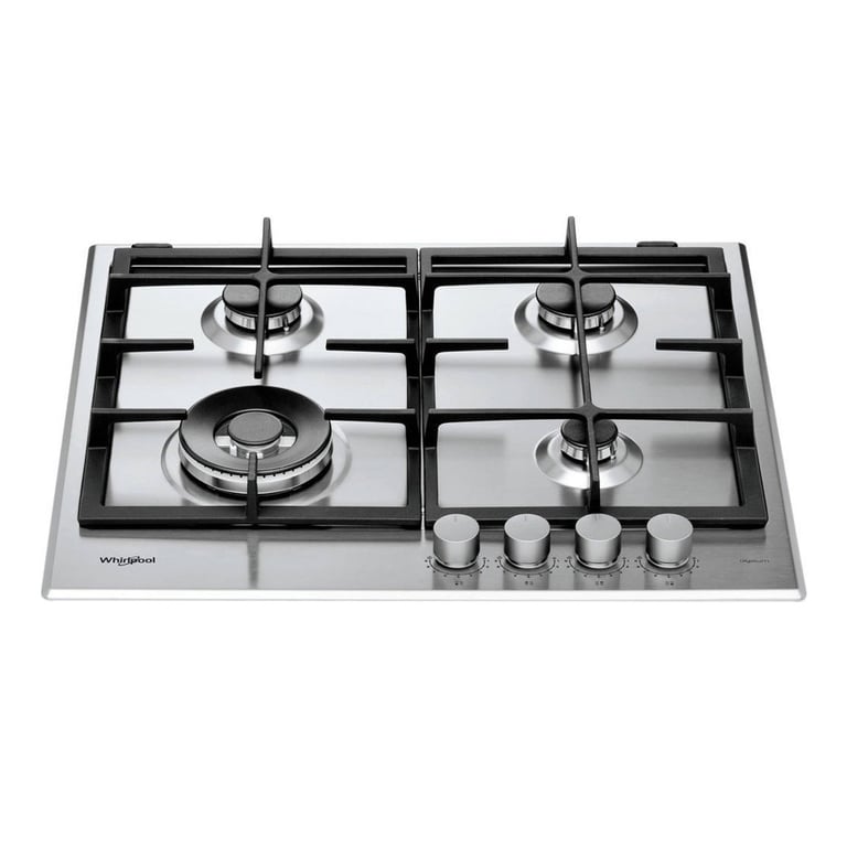 Piano de cuisson à gaz Whirlpool GMAL 6422IXL 4 brûleurs Commandes frontales Inox - vue 3