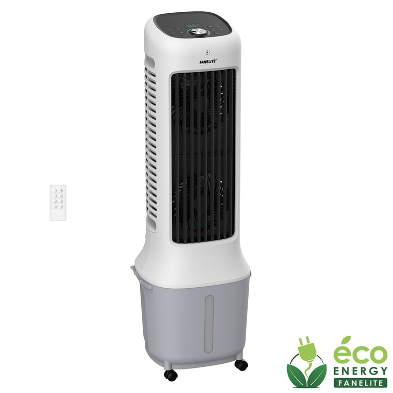Fanelite - Rafraichisseur d'air DF-AF1302DF - Moteur DC 38W - Hauteur 94 cm - Sur roulettes - Silencieux - Neuf