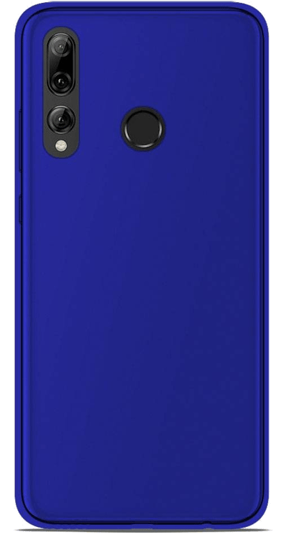Coque silicone unie compatible Givré Bleu Huawei P Smart Plus 2019