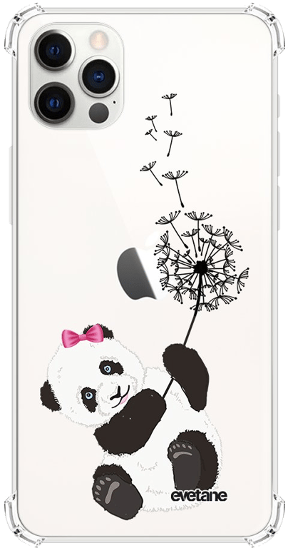 Evetane Coque Apple iPhone 12l12 Pro anti-choc souple angles renforcés transparente Motif Panda Piss