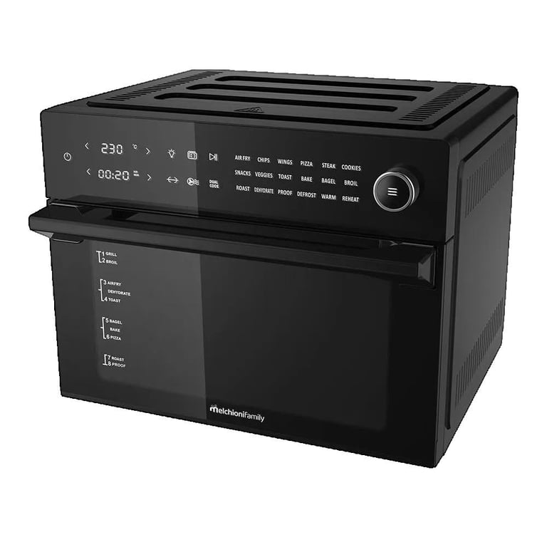 Friteuse À Air Chaud MELCHIONI BENEDETTA 30L – 1800W, 18 Programmes
