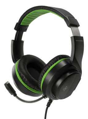 Deltaco Gaming - Casque gaming stéréo pour XBOX serie S/X, haut-parleurs stéréo 40mm, micro flexible