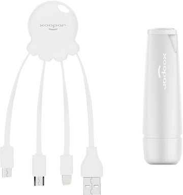 Xoopar XOOPARPOWERPACKB banque d'alimentation électrique Blanc