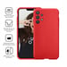 JAYM - Coque Silicone Premium Rouge pour Samsung Galaxy A32 5G -100% Silicone et Microfibre - Renforcée et Ultra Doux