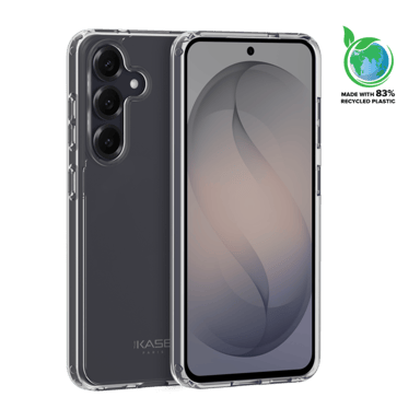 Coque hybride invisible fabriqué avec 83% de plastique recyclé pour Samsung Galaxy S26+ 5G, Transparente
