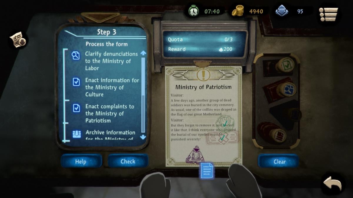 Beholder 2 Jeu SWITCH - vue 3