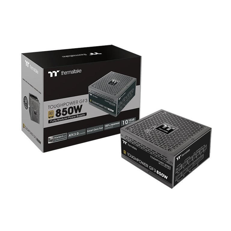 Thermaltake Alimentation Toughpower GF3 3.0 PCIe 5.0 850?W Alimentation PC - vue 10