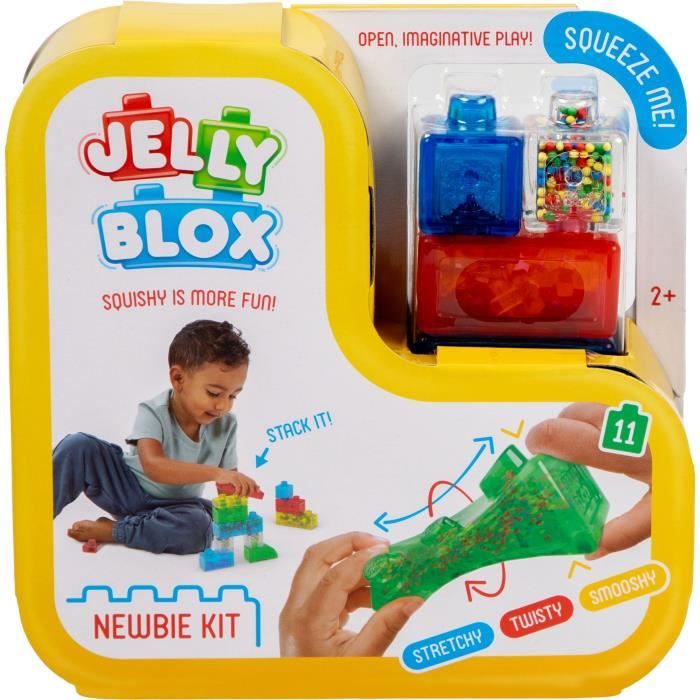 Jeu de construction - Jelly Blox Newbie Kit - Blocs souples et tactiles des 2 ans - Neuf