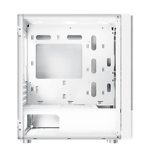 XIGMATEK Oreo Arctic MT micro ATX panneau latéral fenêtré verre trempé pas d'alimentation ATX / PS2 USBAudio - vue 3