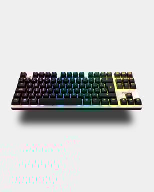 Krom NXKROMKERNELPROSP teclado Juego USB + RF Wireless + Bluetooth QWERTY Español Negro, Blanco