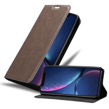 Coque pour Apple iPhone 11 PRO MAX en MARRON CAFÉ Housse de protection Étui avec fermeture magnétique, fonction de support et compartiment pour carte