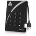 Apricorn A25-3PL256-1000 disque dur externe 1 To 5400 tr/min USB Type-A 3.2 Gen 1 (3.1 Gen 1) Noir