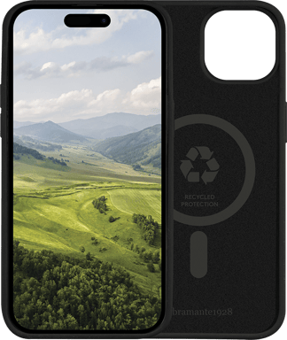 DBRAMANTE1928 Funda compatible Monaco MagSafe para iPhone 15 Negro