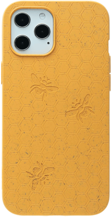 Pela Case Eco Friendly Case Honey Bee editon, iPhone 12 Pro Max, Jaune