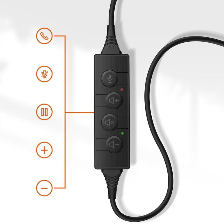 Casque Audio Filaires USB avec Microphone pour Ordinateur Neuf - vue 3