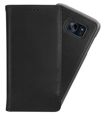 Funda y carcasa magnética Slim 2 en 1 para Samsung Galaxy S7 Edge, Negro