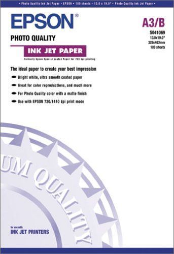 Epson Photo Quality Ink Jet Paper Papier couché 329 x 483 mm 105 gm² 100 feuille pour Stylus Pro 4900 Spectro M1 SureColor P400 P800 SC P10000 P20000 P400... - vue 4