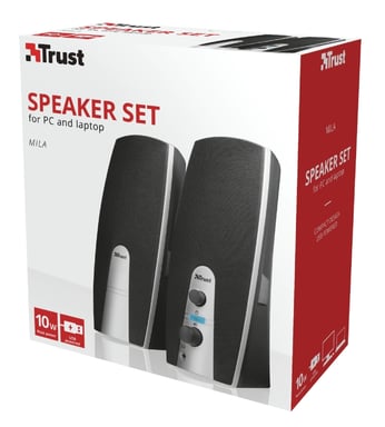 Trust MiLa 2.0 Speaker Set Noir, Argent Avec fil 5 W