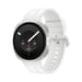 Galaxy Watch 9 (2026) GPS, caja de aluminio plateado de 40 mm con correa color crema.