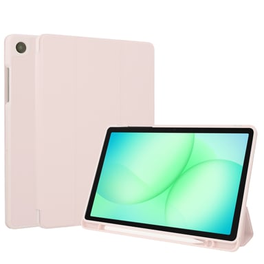 Accezz Coque tablette portefeuille Smart Silicone pour Samsung Galaxy Tab A11 Plus / A9 Plus - Rose