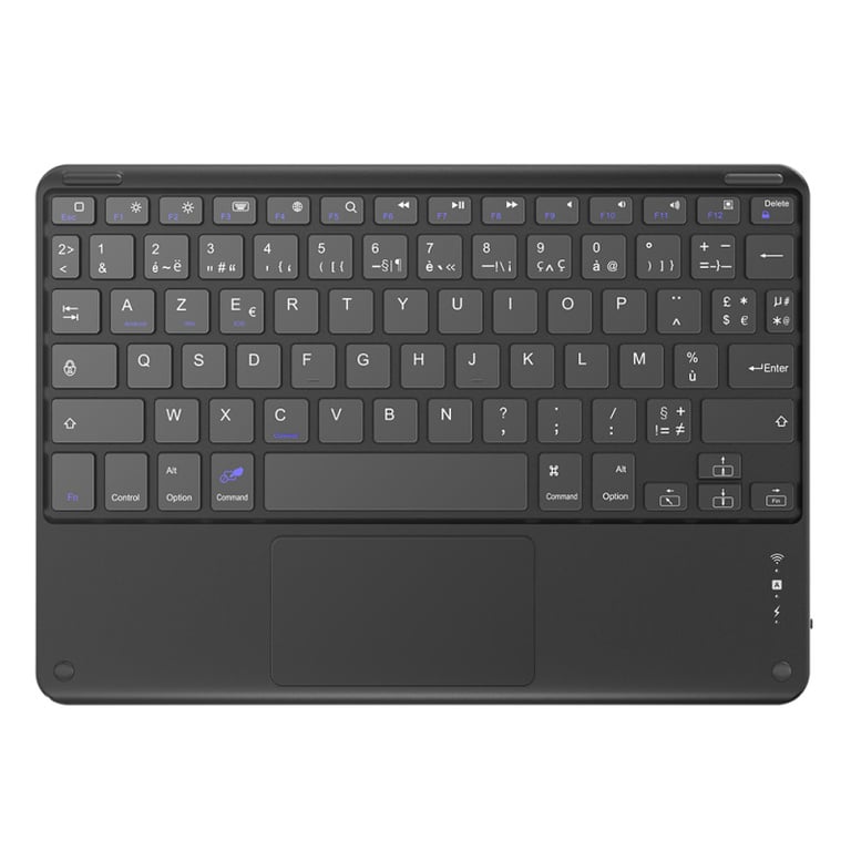 Clavier Sans Fil Blackview (Azerty, Bluetooth, Compatible Avec Windows, Ios Et Android) Noir