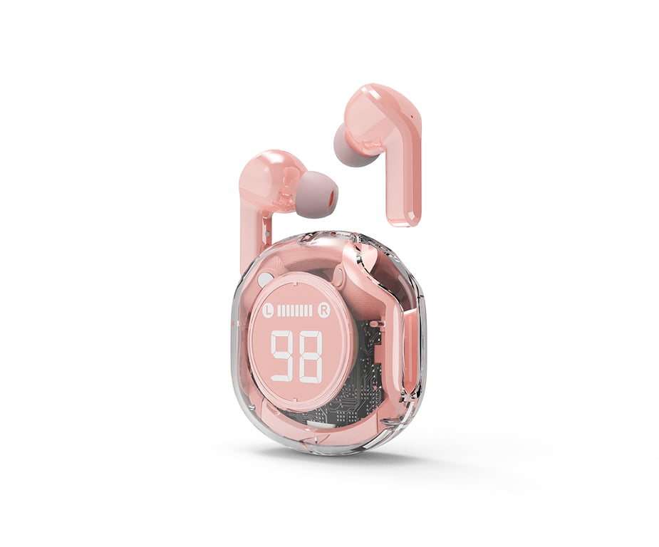 Écouteurs Gembird TWST-01-PK – Sans Fil, Bluetooth 5.4, 30h Autonomie, LCD