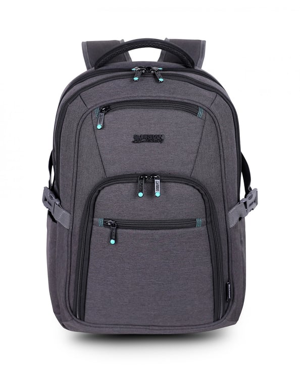 Urban Factory HTE14UF sac à dos Sac à dos de voyage Noir, Gris Polyester, Polyéthylène téréphtalate recyclé (rPET) - Neuf
