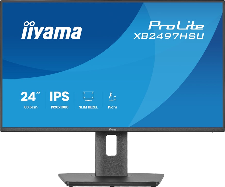 iiyama ProLite XB2497HSU-B1 écran plat de PC 60,5 cm (23.8 ) 1920 x 1080 pixels Full HD LED Noir - Neuf