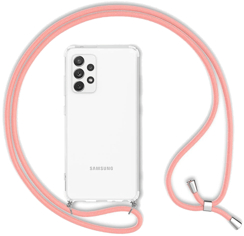 Coque avec Cordon pour SAMSUNG Galaxy A72 Silicone Airbags Transparente