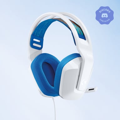 Logitech G G335 Cuffia cablata ad archetto Play Bianco
