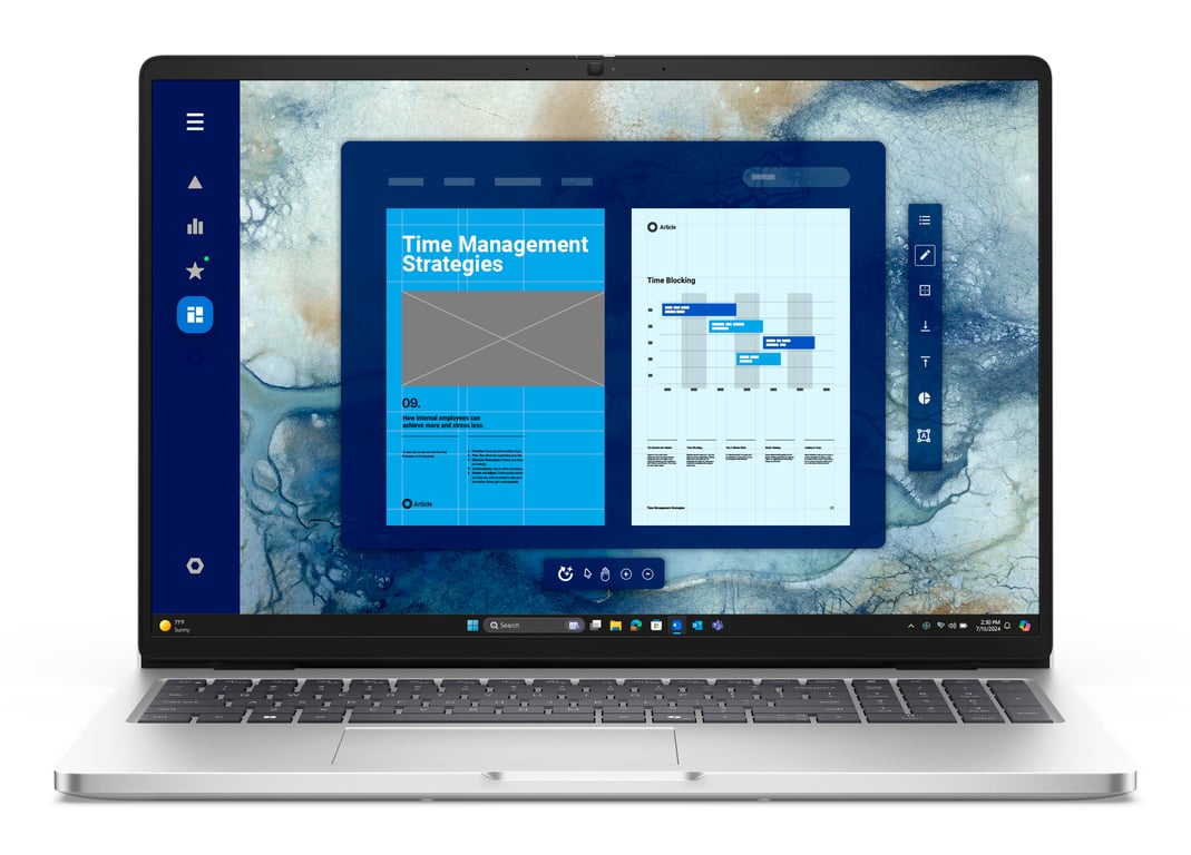 DELL Pro 16 PC16250 Intel Core Ultra 5 235U Ordinateur portable 40,6 cm (16 ) Full HD+ 16 Go DDR5-SDRAM 512 Go SSD Wi-Fi 6E (802.11ax) Windows 11 Pro Français Platine, Argent - Neuf