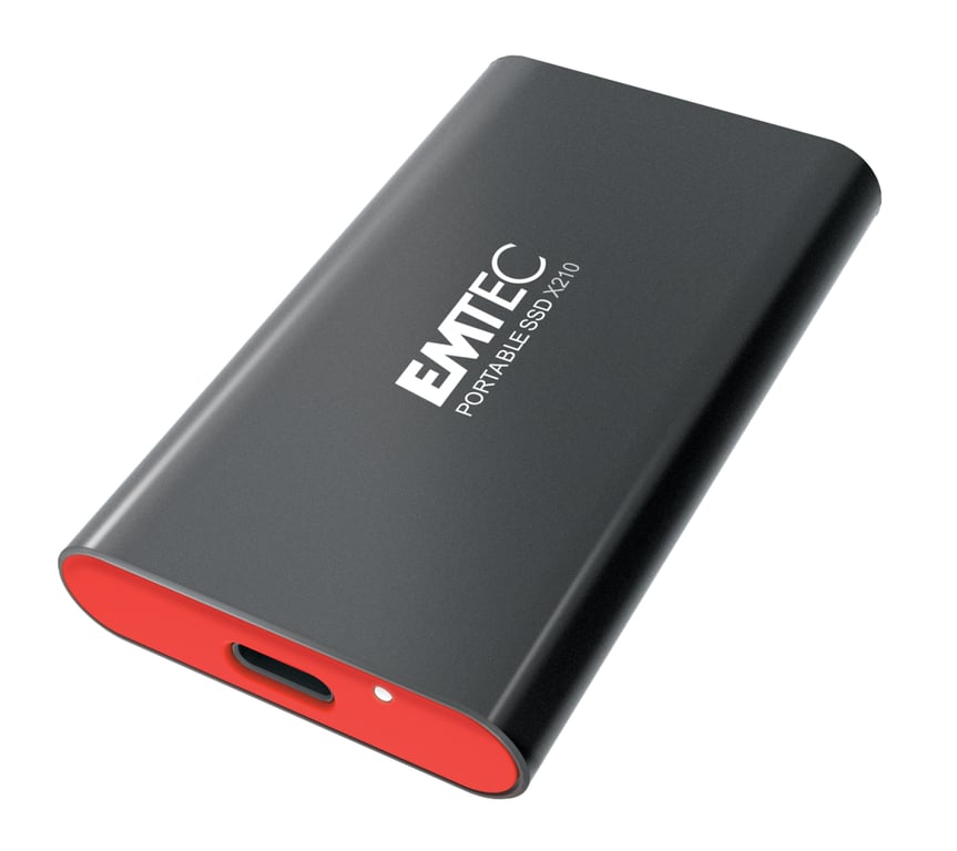 EMTEC X210 SSD externe portable USB 3.2 Gen 2 USB C connecteur - vue 4