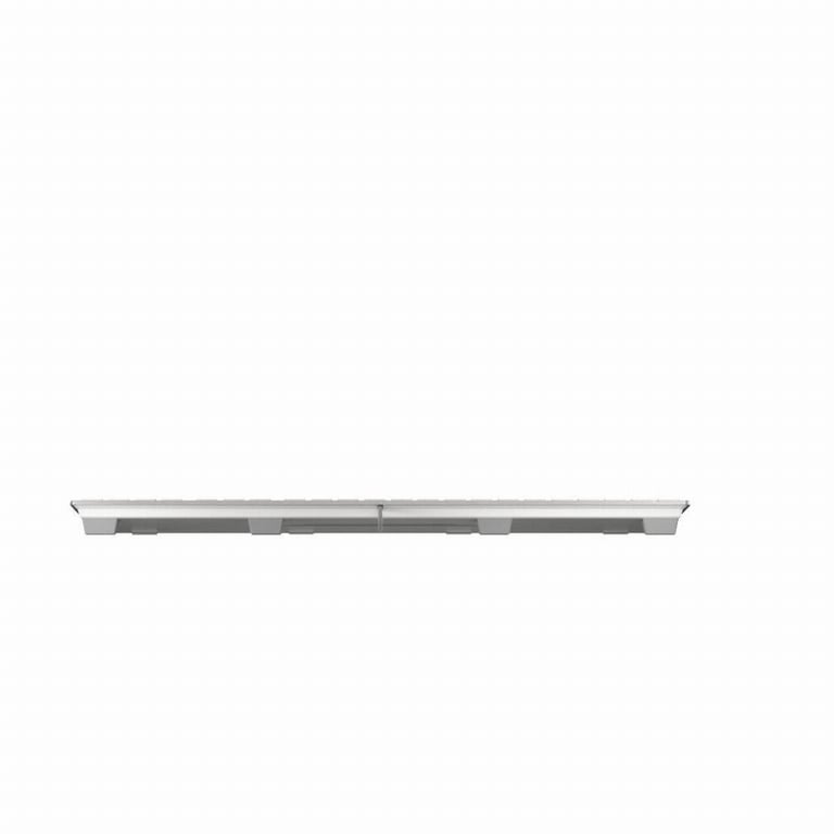 CHERRY KC 6000 SLIM FOR MAC Clavier filaire pour Mac, blanc/argent, USB, AZERTY - FR