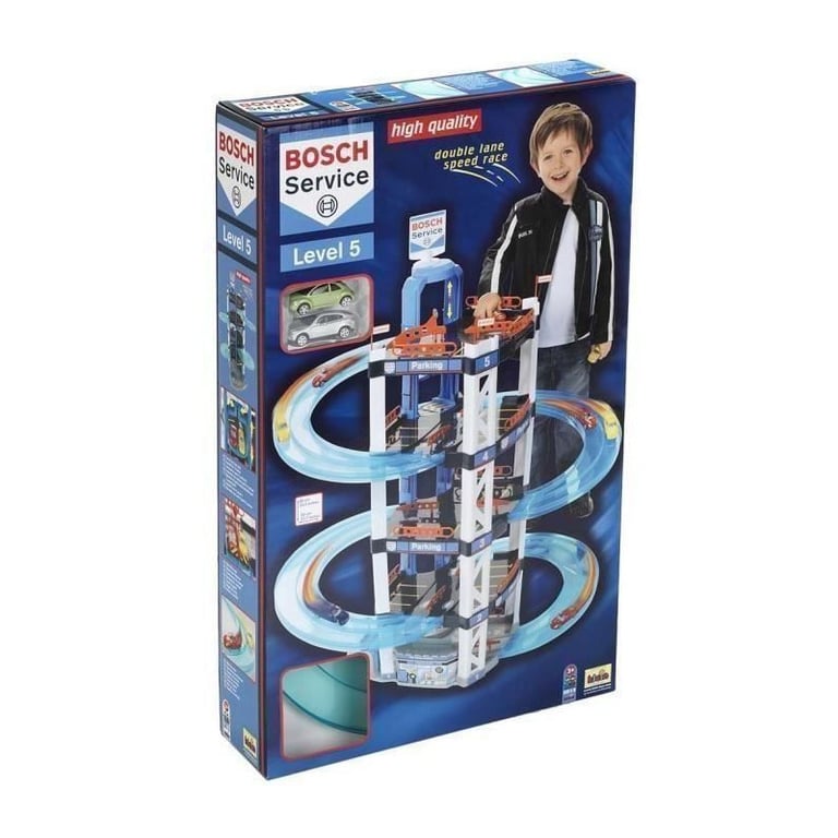 Garage Bosch 5 niveaux KLEIN Ascenseur station service et station de lavage 2 petites voitures incluses - vue 4