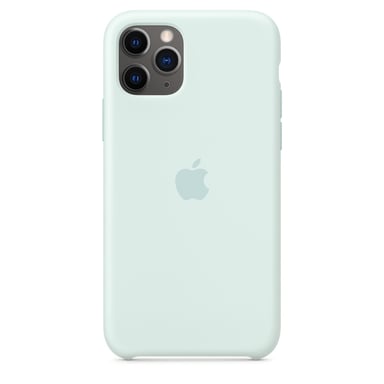 Coque en silicone pour iPhone 11 Pro Max Vert d'eau
